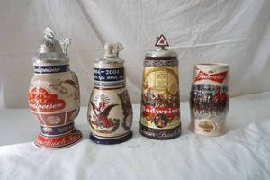 lot 222 image: Budweiser beer steins