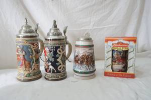 lot 223 image: Budweiser and Saturday Evening Post beer steins
