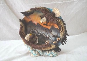 lot 236 image: resin carved eagle