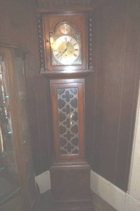 lot 346 image: Tempus Fugit wood grandfather clock