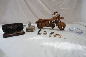 lot 347 image: wood motorcycle
