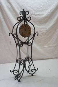 lot 389 image: iron floor clock