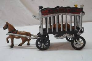 lot 400 image: cast iron circus wagon