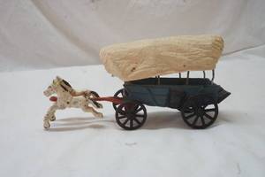 lot 403 image: cast iron horse and buggy