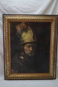 lot 408 image: framed print Man with the Golden Helmet