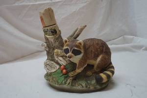 lot 434 image: vintage Ezra raccoon decanter