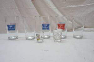 lot 444 image: Miller beer glasses