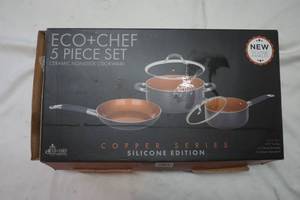 lot 452 image: copper cook set