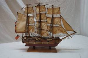 lot 477 image: wood sailboat