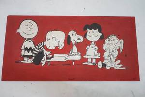 lot 486 image: Peanuts wall art