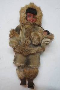 lot 490 image: collectible Eskimo doll