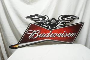 lot 496 image: Budweiser sign