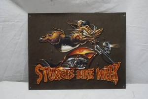 lot 498 image: Sturgis sign