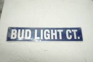 lot 505 image: Bud Light street sign