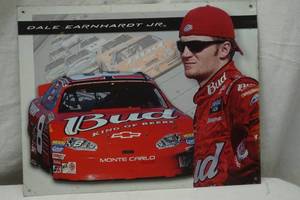 lot 508 image: Dale Earnhardt Jr tin sign