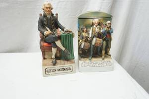 lot 536 image: bi-centennial founding fathers decanters