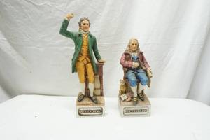lot 537 image: bi-centennial founding fathers decanters