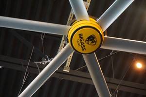 lot 2 image: Big Ass Fans Model 3025 Direct Drive 120 Large Ceiling Fan