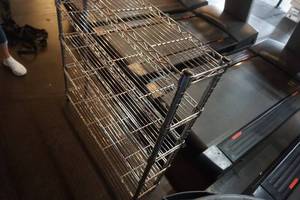 lot 28 image: Stainless Steel 5 Level Adjustable Shelving Unit