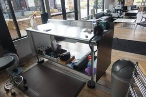 lot 47 image: Stainless Steel Work StationDesk