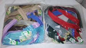 Zippers many colors, 22 in.