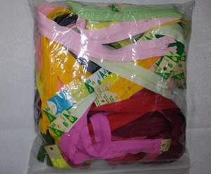 Zippers many colors, 20 in.