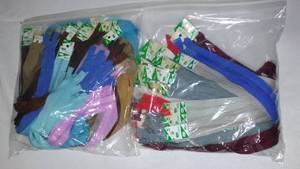 Zippers many colors, 16 in.