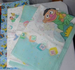 Sesame Street Character Cotton Fabric.