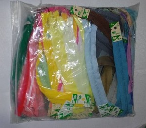 Zippers Many Colors, 7in.