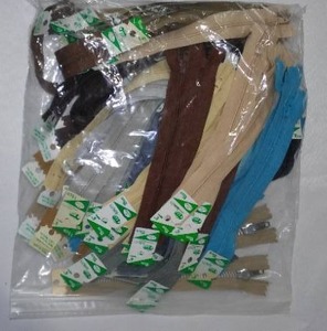 Zippers Many Colors, 6in.