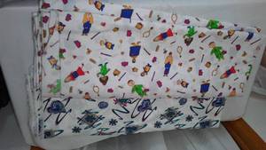 Cotton Fabric. Nurses, Hearts
