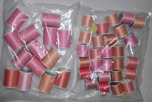 Pink and Peach Threads.