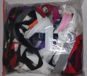 Zippers Of Many Sizes.