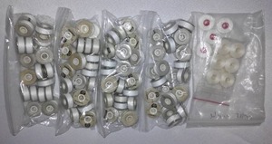Pre Wound Bobbins, White.