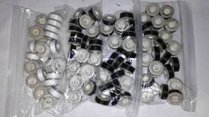 Pre Wound Bobbins, White And Black.