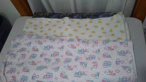 Misc Fabric. Bears, Ducks, Tigers.
