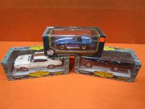 (3) 118th Diecast 64 Shelby Cobra 427 SC, 69 Hurst Olds, 66 GTO