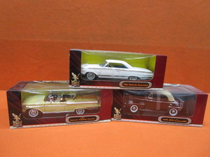 (3) 118th Diecast 64 Mercury Marauder, 48 Ford, 57 Mercury Turnpike Cruiser