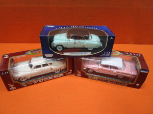 (3) 118th Diecast 58 Edsel Citation, 48 Tucker, 50 Chevy Bel Air
