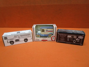 (3) Diecasts New Holland 60 Ford Pickup, 1917 Model T, Havoline 27 Graham Panel Delivery Truck