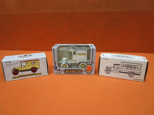(3) Diecasts McCormick-Deering Farmall 31 Hawkeye Truck, Case 23 Chevy Truck, Coast To Coast Total Hardware 1905 Ford Delivery