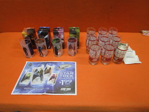(2) Sets of Burger King Star Trek Glasses & Coca-Cola Glasses