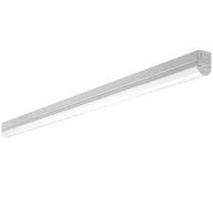 lot 195 image: Commercial Electric 4 ft LED Garage Workshop Ceiling Strip Light Plug-In or Hardwire 1800 Lumens Power & Linking Cord 4000K Bright White