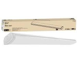 lot 202 image: Commercial Electric 4 ft. 3600 Lumens LED Wraparound Ceiling Light Garage Light Laundry Room Shop Light 4000K Bright White 120v Hardwire