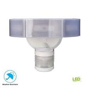 lot 50 image: Defiant 2450 Lumen 270-Degree Integrated LED Motion Activated White Security Flood Light
