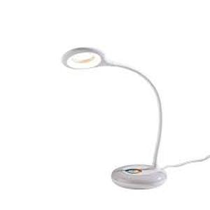 lot 79 image: Hampton Bay 19 in. White LED Task Lamp with Color Changing