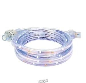 lot 65 image: Commercial Electric 8 Feet Indoor and Outdoor RGB Plus Rope Light Warm White