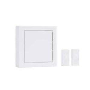 lot 97 image: Defiant Wireless Battery Operated Doorbell Kit with 2 Wireless Push Buttons, White