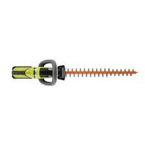 lot 124 image: RYOBI 40V 24 in. Cordless Battery Hedge Trimmer (Tool Only) & Battery Charger