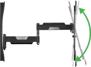 lot 100 image: Rocketfish - Full-Motion TV Wall Mount for Most 40 - 75 TVs - Black